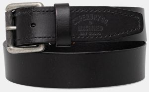 Kožený opasok Superdry pánsky, čierna farba, M9210116A-02A