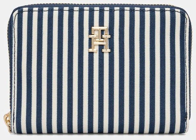 Peňaženka Tommy Hilfiger dámsky, tmavomodrá farba, AW0AW17270