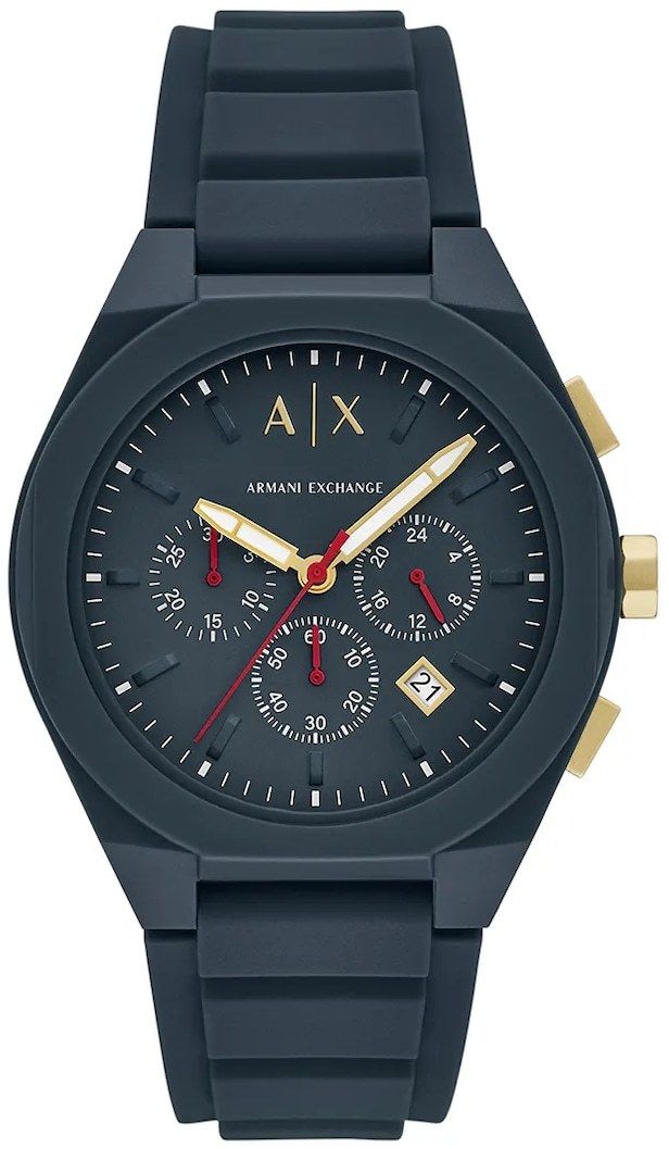Hodinky Armani Exchange RAFAEL pánske, čierna farba, AX4168