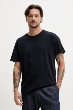 Bavlnené tričko Superdry pánske, tmavomodrá farba, jednofarebné, M1012208A-JVH