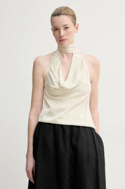 Blúzka ISABELLE BLANCHE dámska, béžová farba, jednofarebná, IS25SS-C121-T011
