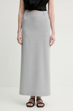 Sukňa ISABELLE BLANCHE šedá farba, maxi, rovný strih, IS25SS-G027-T003