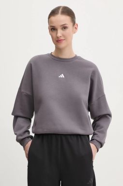 Mikina adidas Essentials dámska, fialová farba, jednofarebná, JI6067