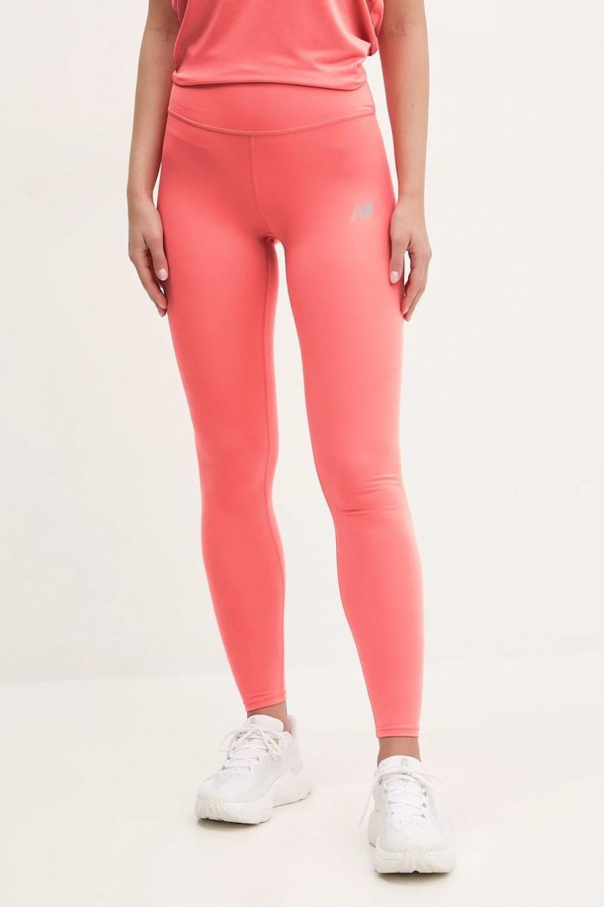 Tréningové legíny New Balance Harmony oranžová farba, jednofarebné, WP51126DTR