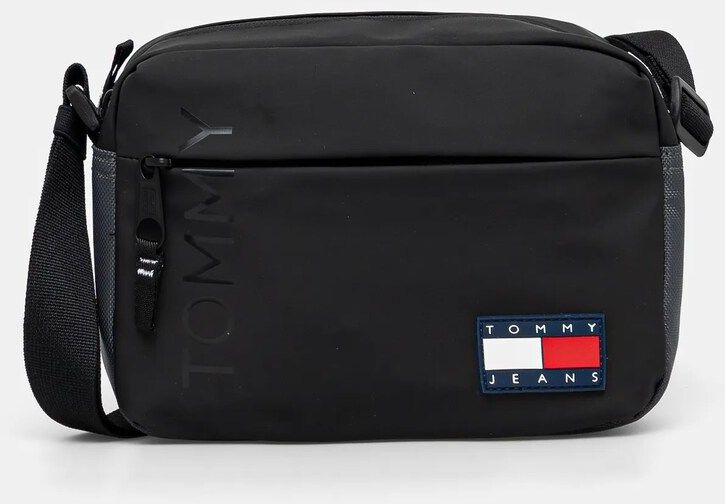 Malá taška Tommy Jeans čierna farba, AM0AM13271