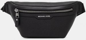 Kožená ľadvinka Michael Kors čierna farba, 33S5LHDY1L