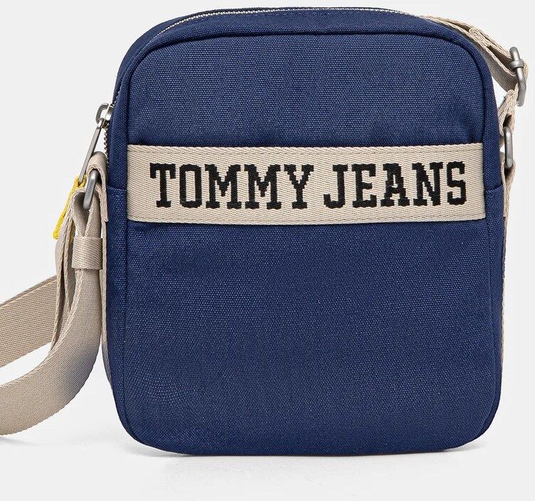 Malá taška Tommy Jeans tmavomodrá farba, AM0AM13277