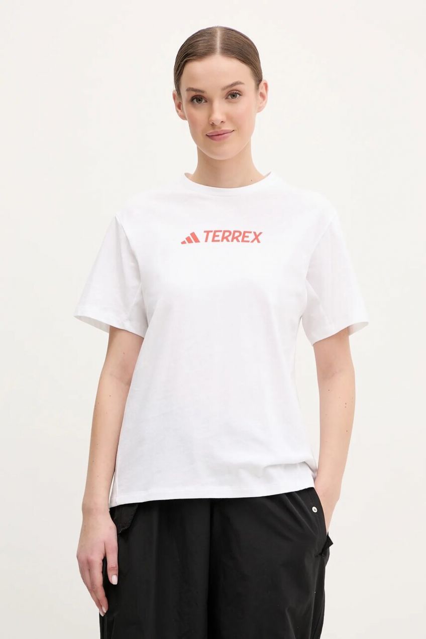 Tričko adidas TERREX dámske, biela farba, JF9132