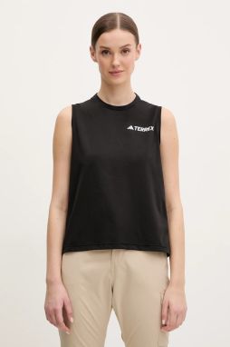 Športový top adidas TERREX Multi dámske, čierna farba, JF4183