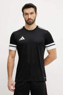 Tréningové tričko adidas Performance Squad 25 čierna farba, s nášivkou, JG5832