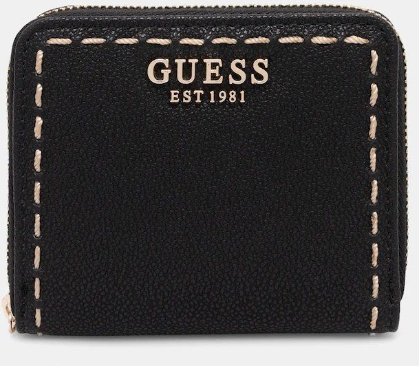 Peňaženka Guess NASTRA dámska, čierna farba, SWBG96 37137