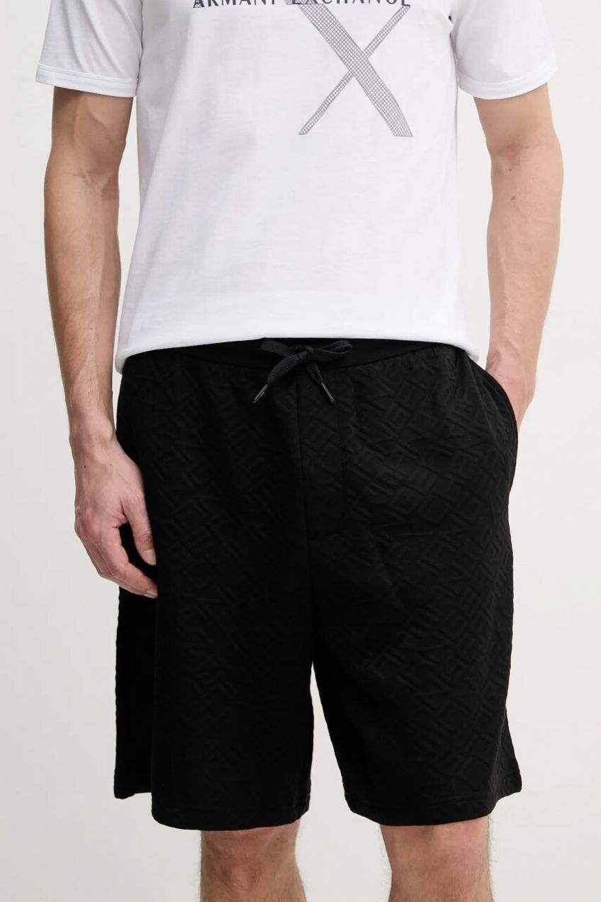 Šortky Armani Exchange pánske, čierna farba, XM000476 AF13037