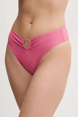 Brazílske plavkové nohavičky Guess ružová farba