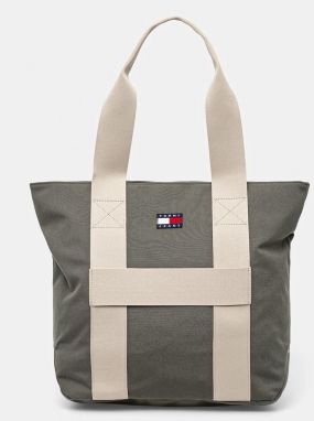 Taška Tommy Jeans zelená farba, AM0AM13278