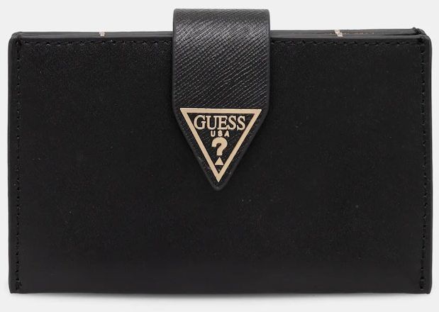 Kožená peňaženka Guess MIRIAM dámska, čierna farba, RW1773 P5201