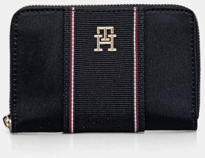 Peňaženka Tommy Hilfiger dámska, tmavomodrá farba, AW0AW17268