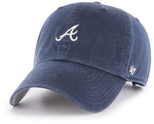 Čiapka 47 brand Atlanta Braves tmavomodrá farba, s nášivkou
