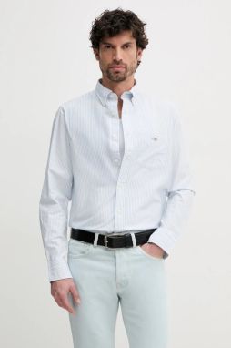 Bavlnená košeľa Gant pánska, regular, s golierom button-down, 3000230