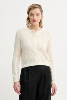 Kardigán s prímesou vlny A.P.C. cardigan milo dámsky, béžová farba, tenký, WPABE.F22246