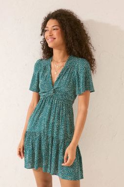Šaty women'secret zelená farba, mini, áčkový strih, 5549922