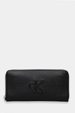 Peňaženka Calvin Klein Jeans dámska, čierna farba, LV04K1005G