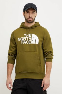 Mikina The North Face Easy pánska, zelená farba, s kapucňou, s potlačou, NF0A89FFPIB1