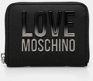 Peňaženka Love Moschino dámska, čierna farba, JC5732PP0MKD000B