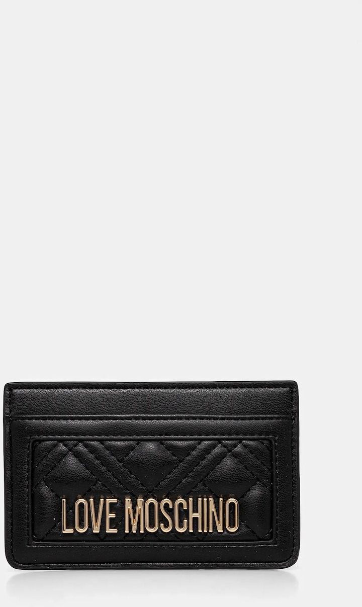 Peňaženka Love Moschino dámska, čierna farba, JC5659PP0MLA0000