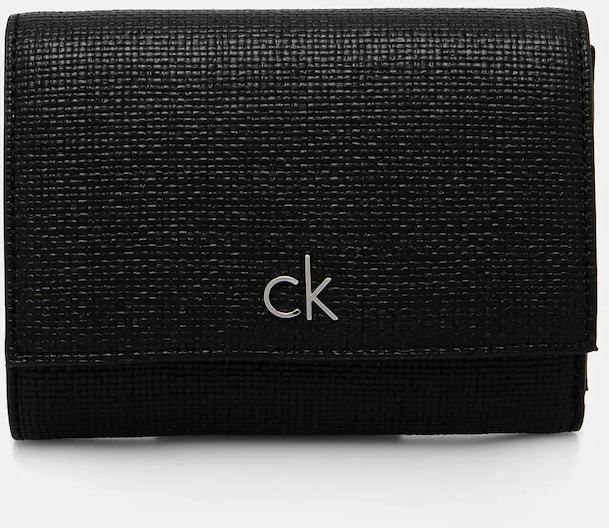 Peňaženka Calvin Klein dámska, čierna farba, K60K612945