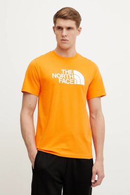 Tričko The North Face Easy pánske, oranžová farba, s potlačou, NF0A8A6CB3O1