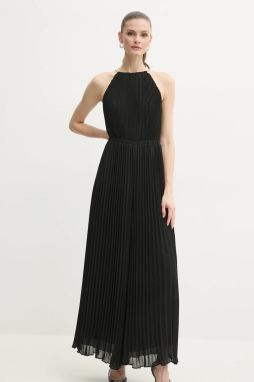 Šaty MICHAEL Michael Kors čierna farba, maxi, áčkový strih, MS5812Y7R3