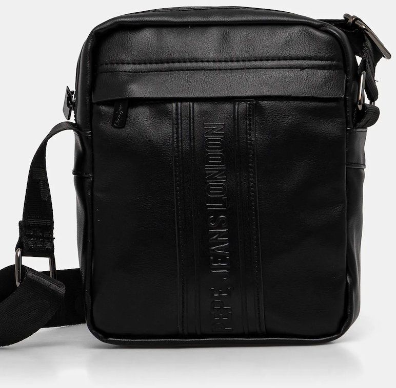 Malá taška Pepe Jeans WOLF BRANT čierna farba, PM030875