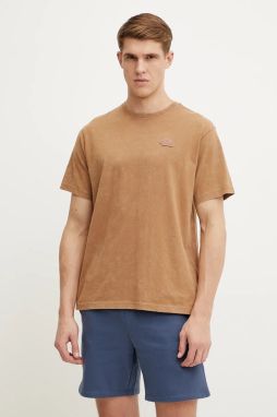 Bavlnené tričko The North Face Nature Relaxed pánske, hnedá farba, s nášivkou, NF0A8BVY6IH1