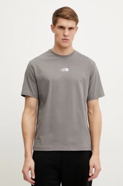 Bavlnené tričko The North Face Heritage Graphic Relaxed pánske, šedá farba, s potlačou, NF0A8C3Q0UZ1