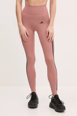 Tréningové legíny adidas Performance Optime oranžová farba, s potlačou, JI8764
