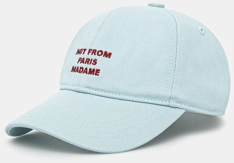 Bavlnená šiltovka Drôle de Monsieur La Casquette Slogan jednofarebná, G-CP151-CO138-LBE