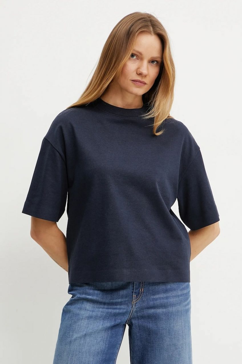 Tričko Weekend Max Mara dámske, tmavomodrá farba, 2515941021600