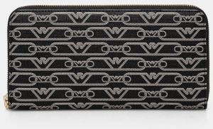 Peňaženka Emporio Armani dámska, čierna farba, EW000366 AF11951