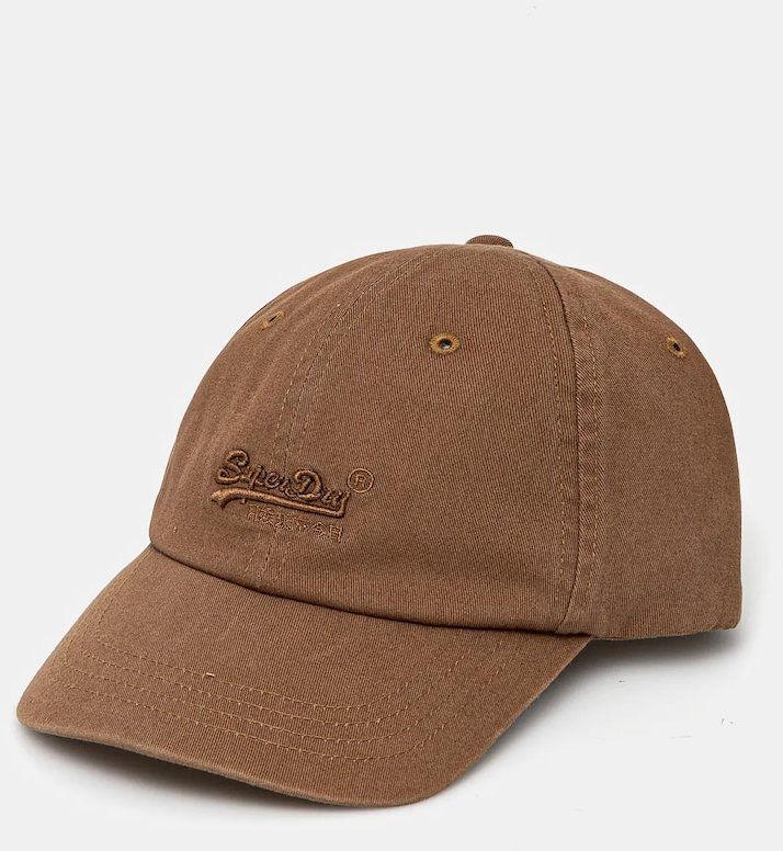 Bavlnená šiltovka Superdry zelená farba, jednofarebná, W9010193A-ZMY