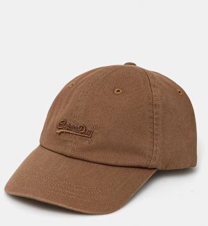 Bavlnená šiltovka Superdry zelená farba, jednofarebná, W9010193A-ZMY