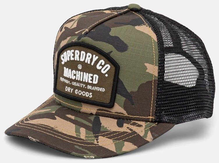 Šiltovka Superdry zelená farba, vzorovaná, Y9011020A-00Z