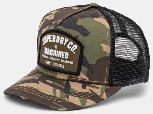 Šiltovka Superdry zelená farba, vzorovaná, Y9011020A-00Z