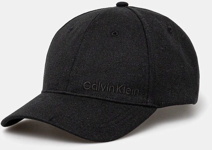Šiltovka Calvin Klein čierna farba, jednofarebná, K50K512978