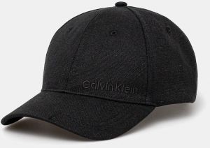 Šiltovka Calvin Klein čierna farba, jednofarebná, K50K512978