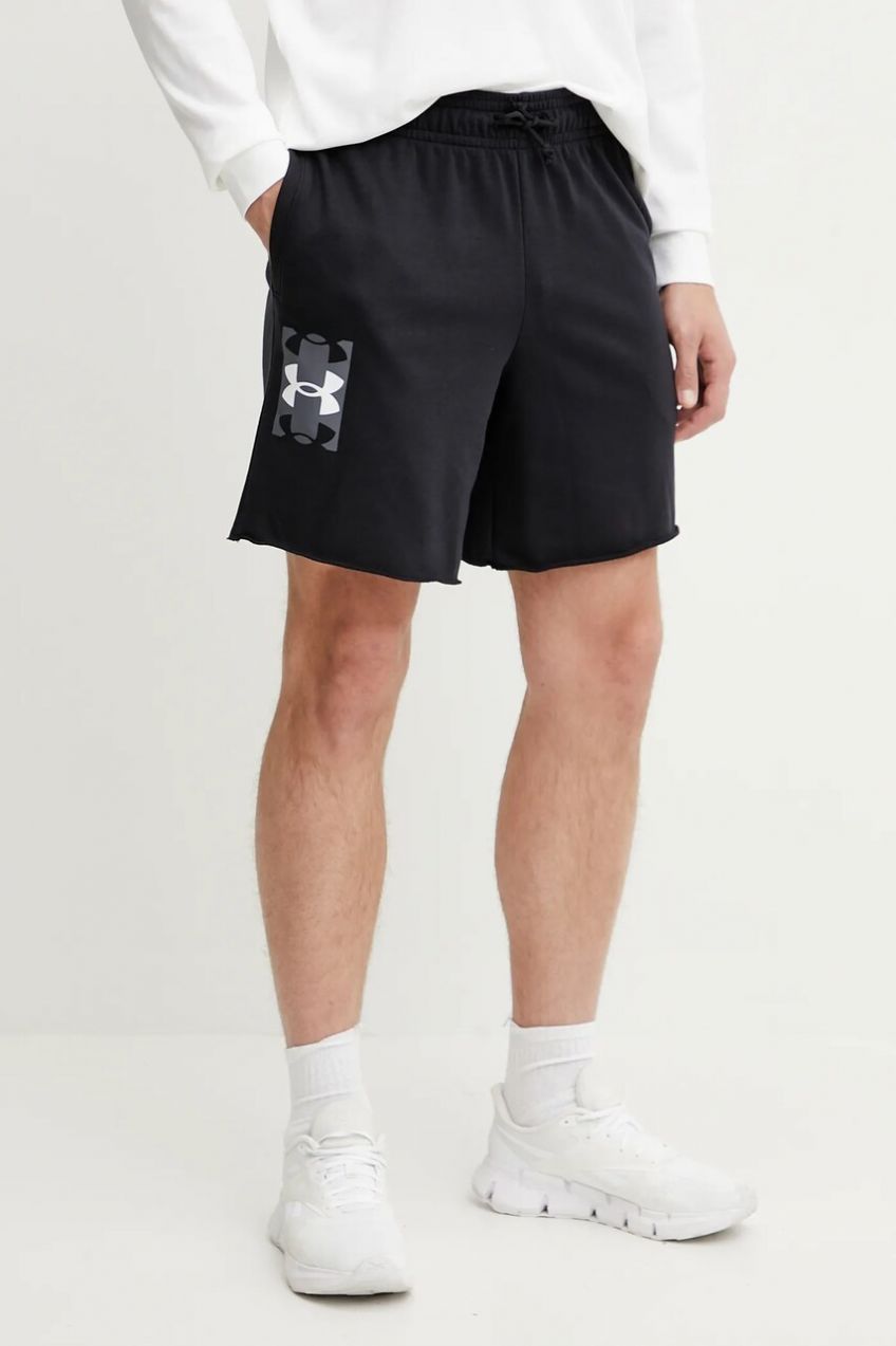 Tréningové šortky Under Armour Rival Terry čierna farba, 1390147