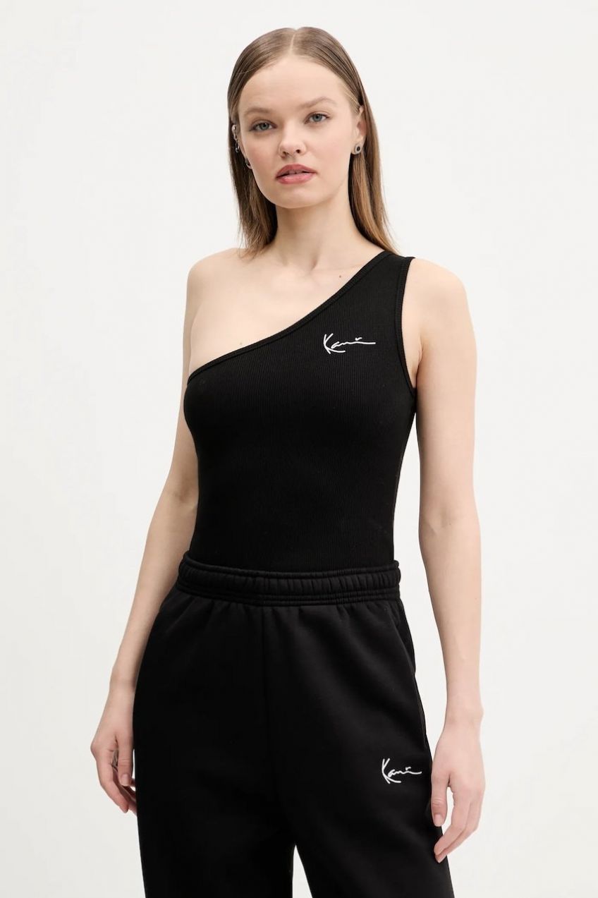 Top Karl Kani čierna farba, holý chrbát, 6131321