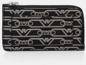 Peňaženka Emporio Armani dámska, čierna farba, EW000367 AF11951