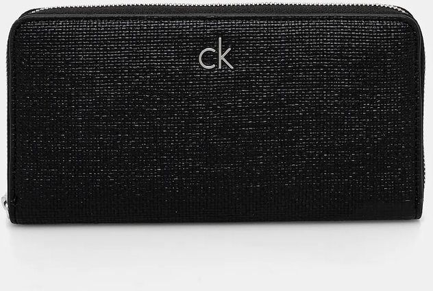 Peňaženka Calvin Klein dámska, čierna farba, K60K612960
