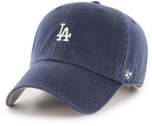 Čiapka 47 brand MLB Los Angeles Dodgers tmavomodrá farba, s nášivkou, B-BSRNR12GWS-NYC