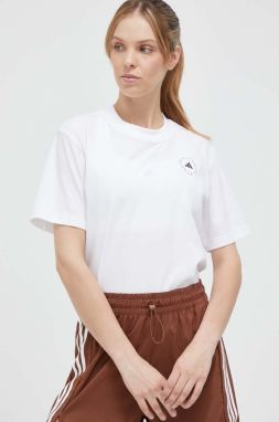 Tričko adidas by Stella McCartney dámske, biela farba, HR9167
